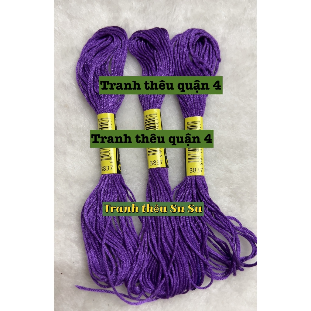 [HCM] 1 tép chỉ thêu cotton theo mã theo hệ DMC, mã từ 3801 đến 3840