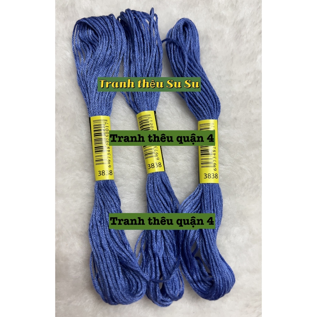 [HCM] 1 tép chỉ thêu cotton theo mã theo hệ DMC, mã từ 3801 đến 3840