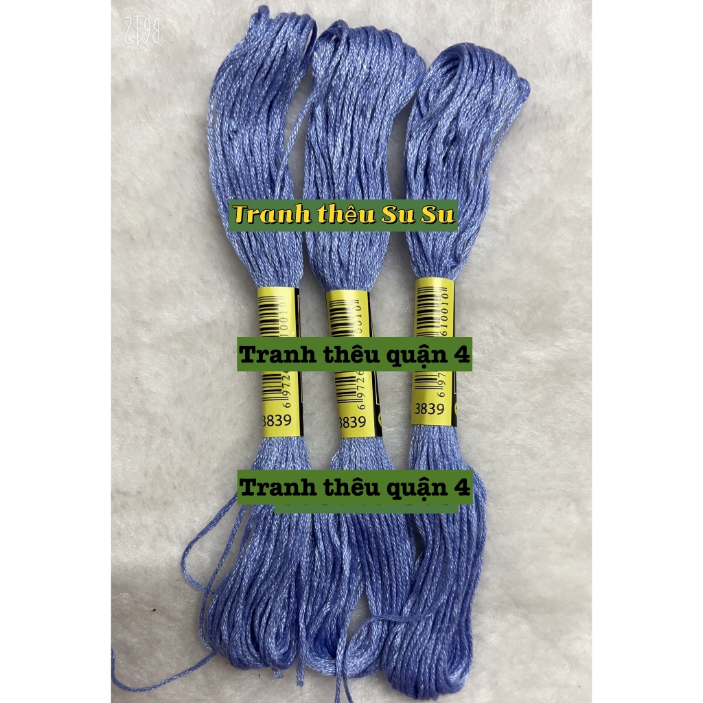 [HCM] 1 tép chỉ thêu cotton theo mã theo hệ DMC, mã từ 3801 đến 3840