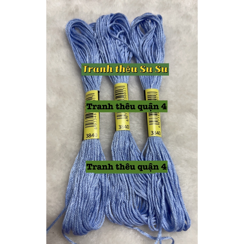 [HCM] 1 tép chỉ thêu cotton theo mã theo hệ DMC, mã từ 3801 đến 3840