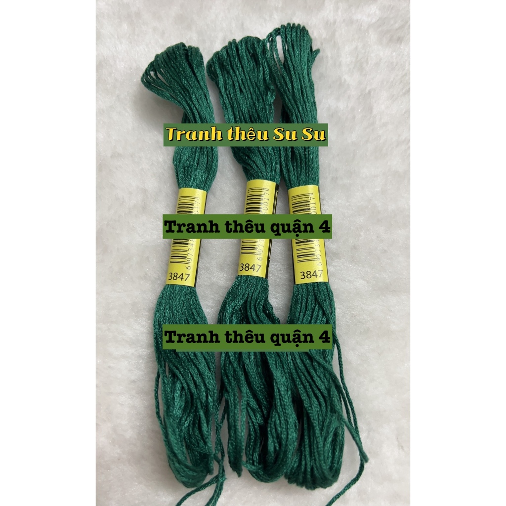 [HCM] 1 tép chỉ thêu cotton theo mã theo hệ DMC, mã từ 3841 đến 3866