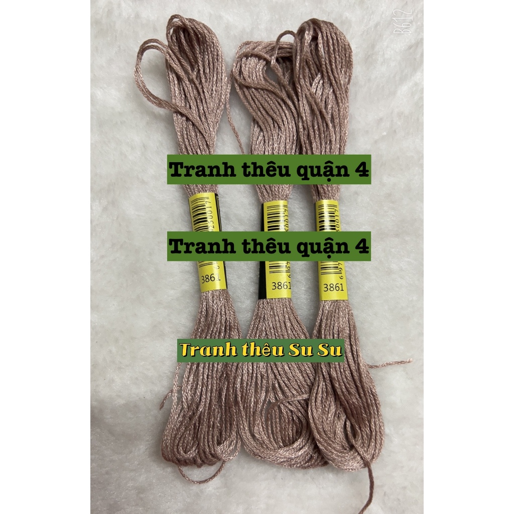 [HCM] 1 tép chỉ thêu cotton theo mã theo hệ DMC, mã từ 3841 đến 3866