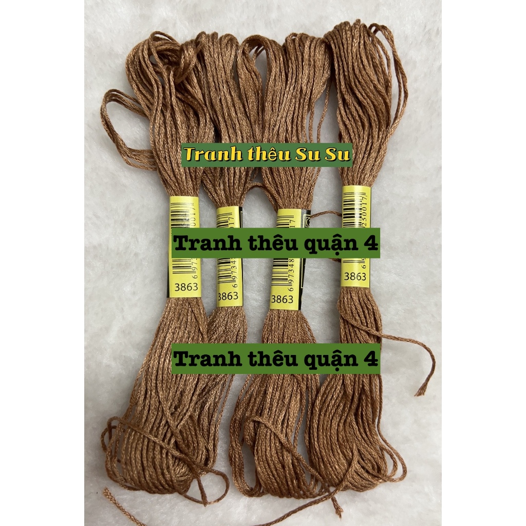 [HCM] 1 tép chỉ thêu cotton theo mã theo hệ DMC, mã từ 3841 đến 3866