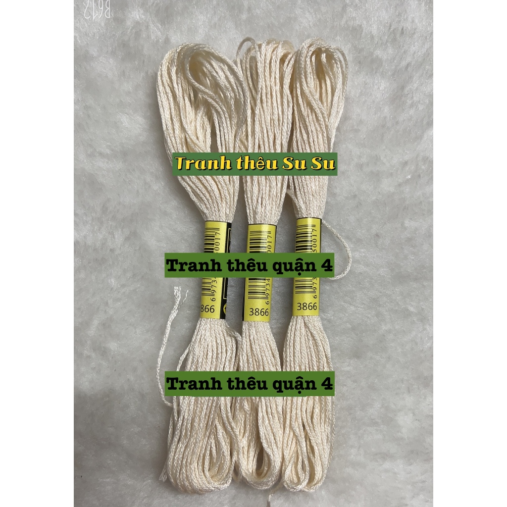 [HCM] 1 tép chỉ thêu cotton theo mã theo hệ DMC, mã từ 3841 đến 3866