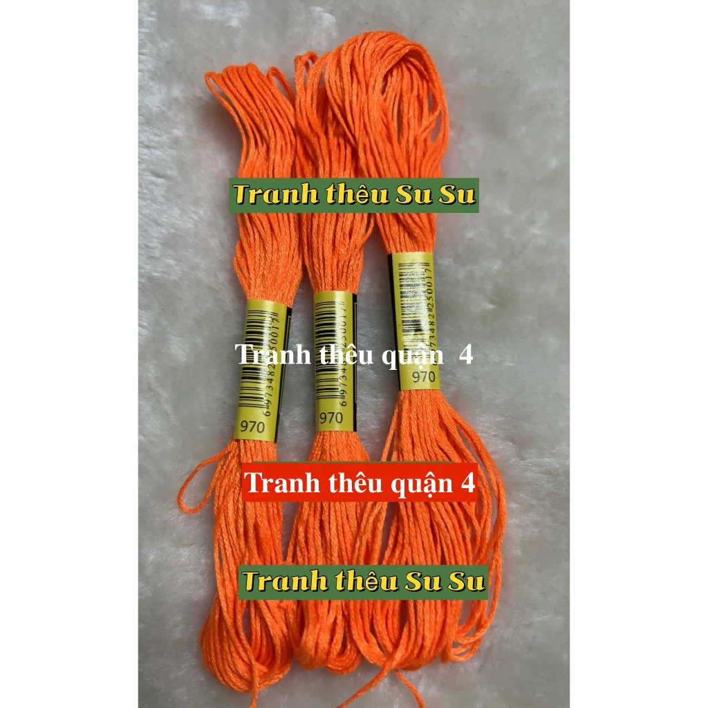 [HCM] 1 tép chỉ thêu cotton mã B5200, ECRU, BLANCE, mã chỉ từ 970 đến 996