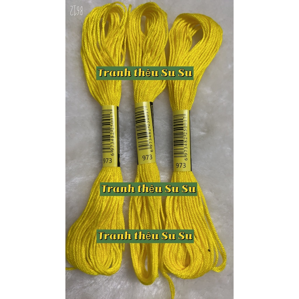 [HCM] 1 tép chỉ thêu cotton mã B5200, ECRU, BLANCE, mã chỉ từ 970 đến 996