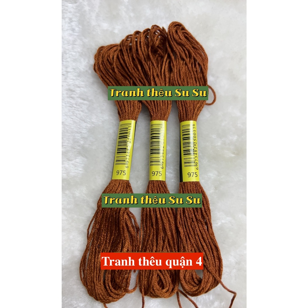 [HCM] 1 tép chỉ thêu cotton mã B5200, ECRU, BLANCE, mã chỉ từ 970 đến 996