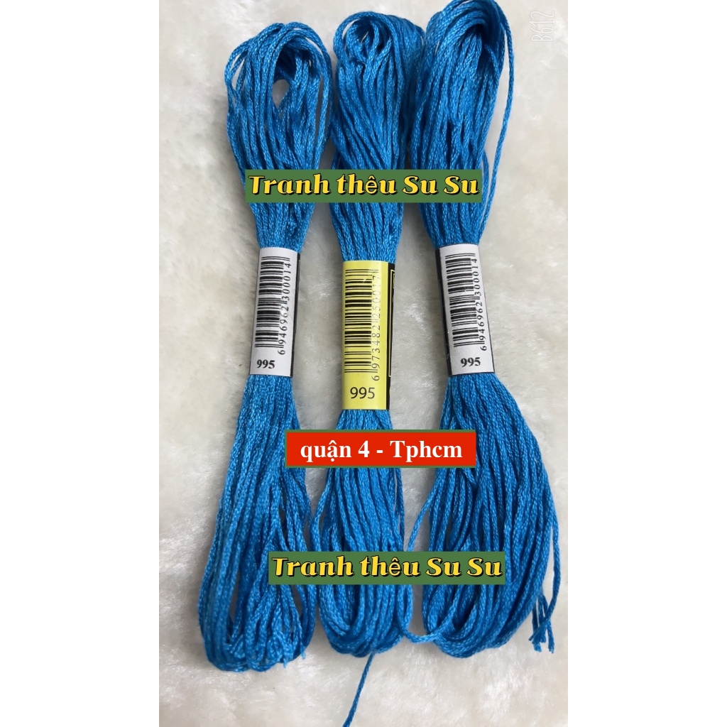 [HCM] 1 tép chỉ thêu cotton mã B5200, ECRU, BLANCE, mã chỉ từ 970 đến 996