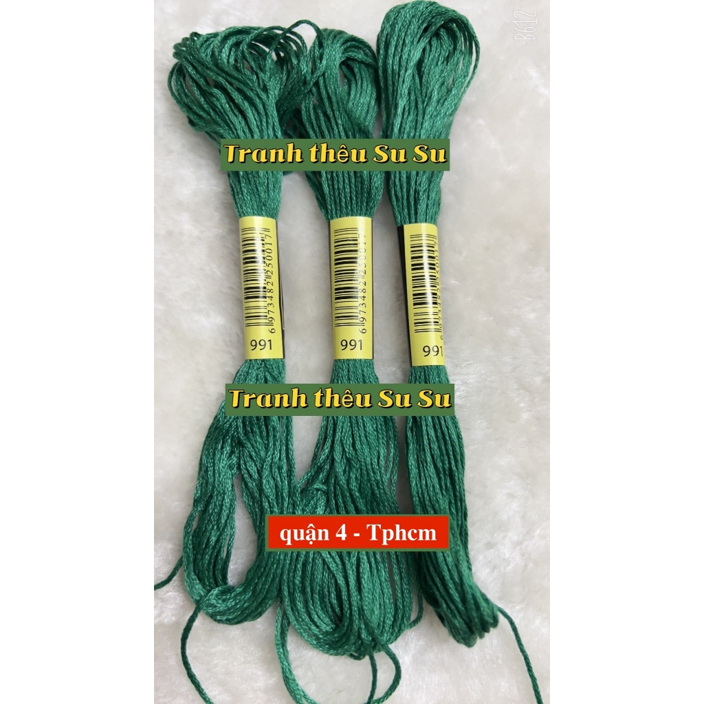 [HCM] 1 tép chỉ thêu cotton mã B5200, ECRU, BLANCE, mã chỉ từ 970 đến 996