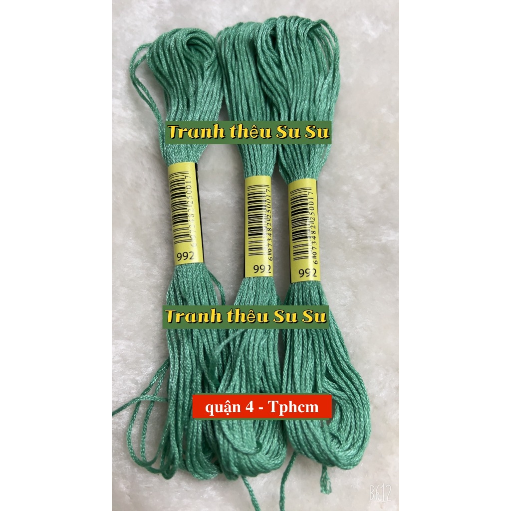 [HCM] 1 tép chỉ thêu cotton mã B5200, ECRU, BLANCE, mã chỉ từ 970 đến 996