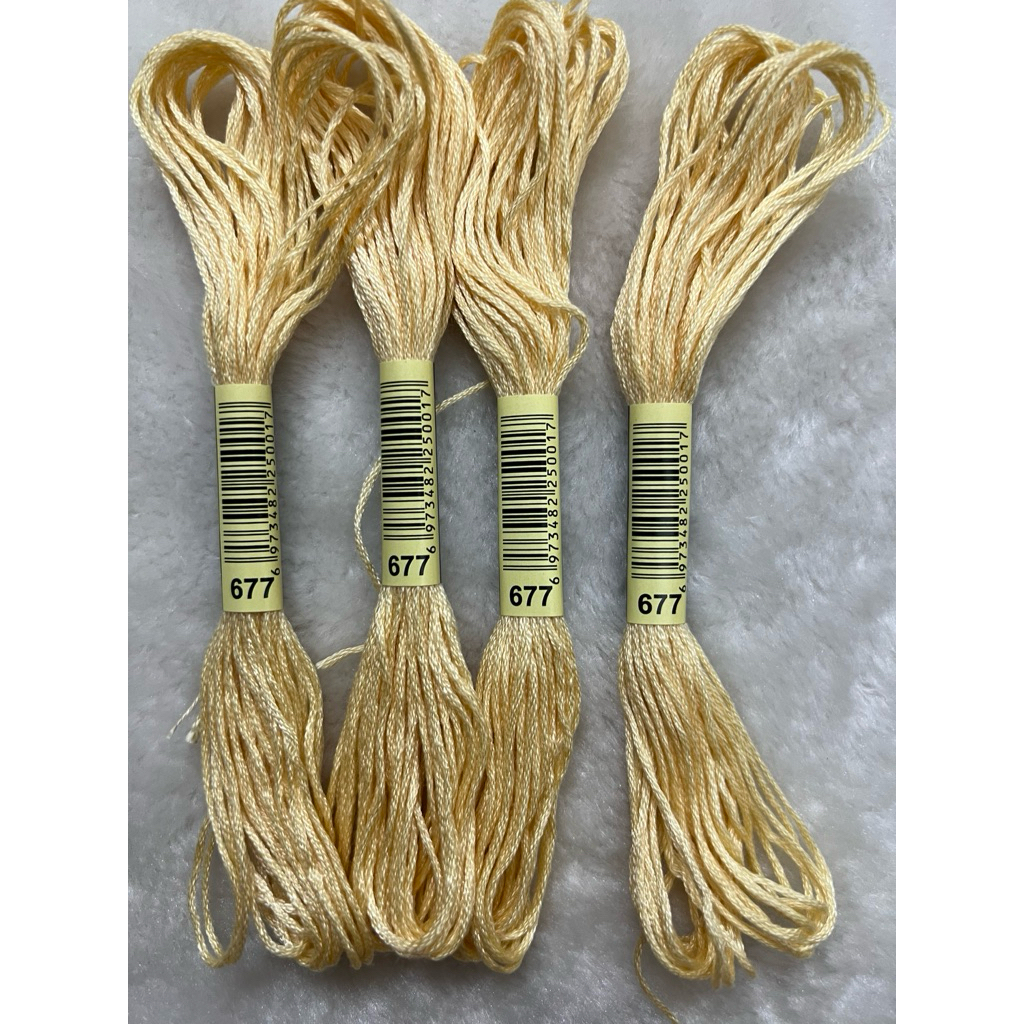 [HCM] 1 tép chỉ thêu cotton theo mã theo hệ DMC, mã từ 600 đến 699