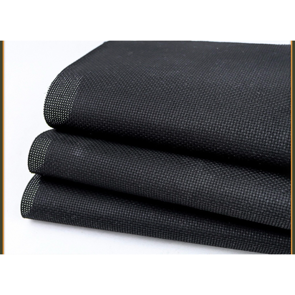 Vải aida đen thêu chữ thập loại 11ct (thêu 3 sợi) và loại 14ct (thêu 2 sợi)