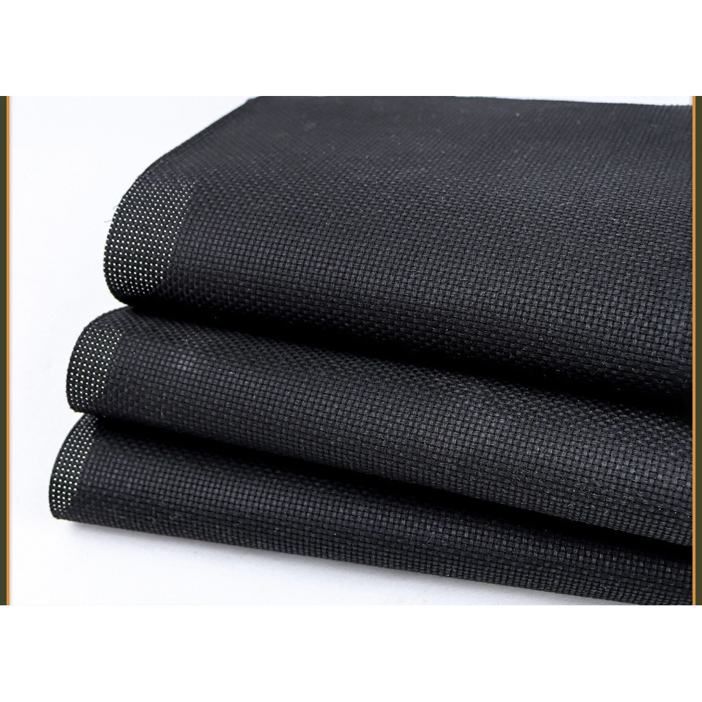 Vải aida đen thêu chữ thập loại 11ct (thêu 3 sợi) và loại 14ct (thêu 2 sợi)