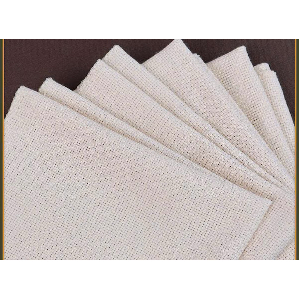 Vải aida mềm, boke Nga thêu len xù, thêu nổi punch needle