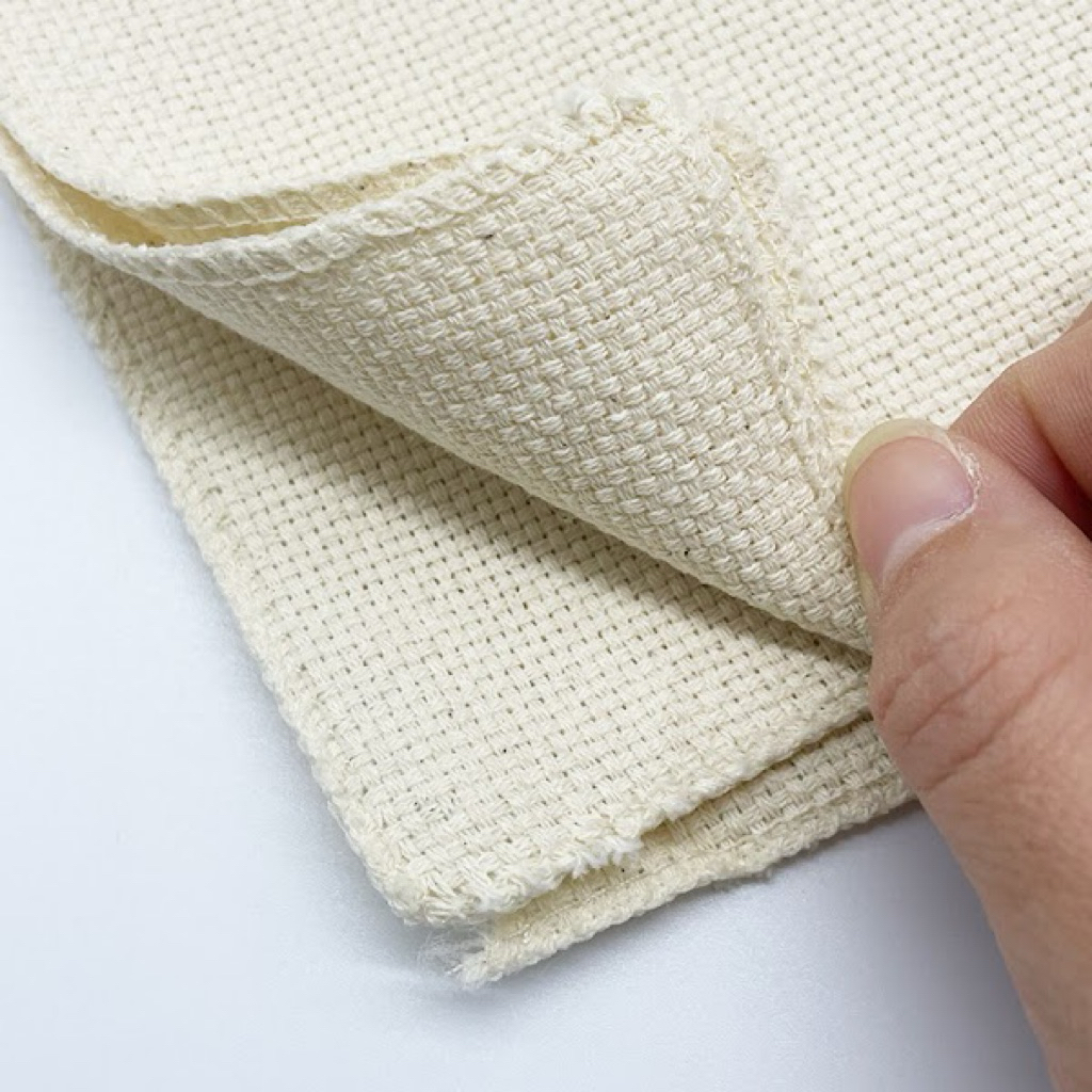 Vải aida mềm, boke Nga thêu len xù, thêu nổi punch needle