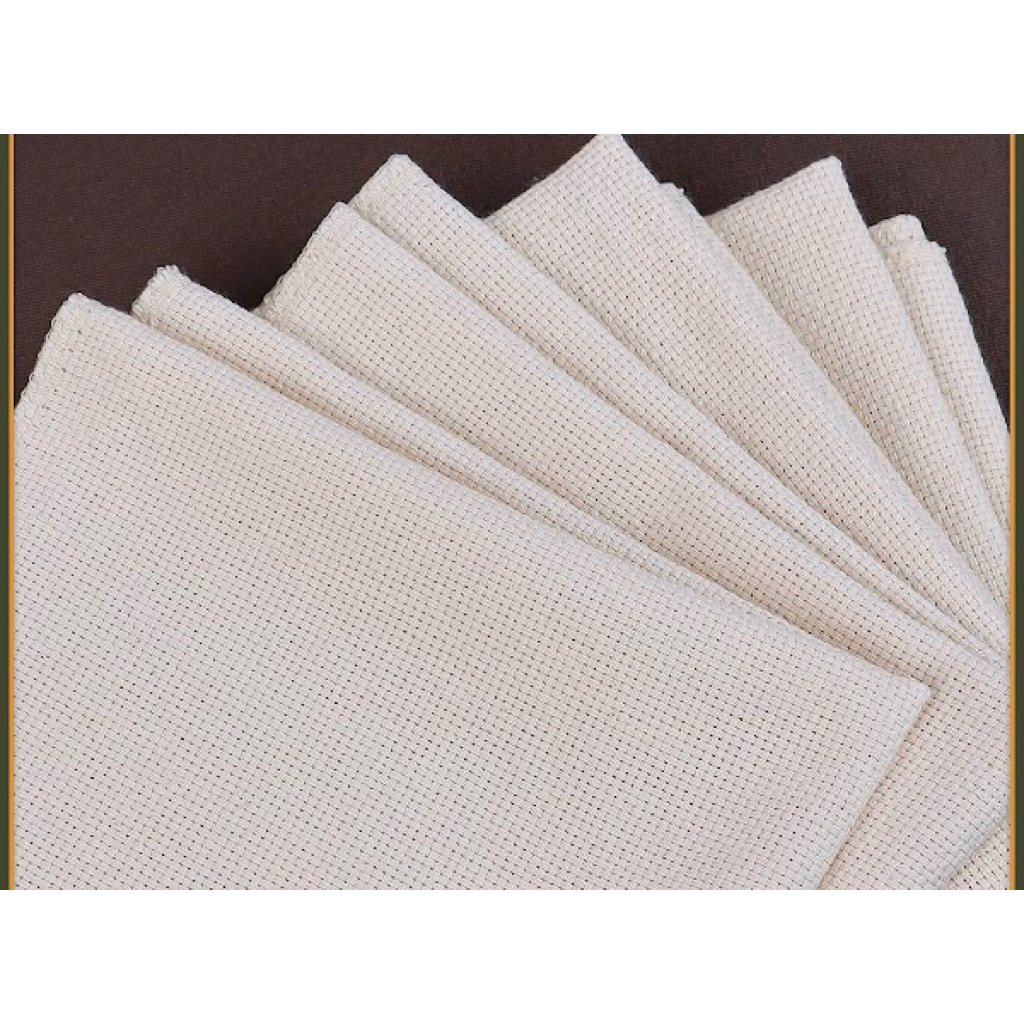 Vải aida mềm, boke Nga thêu len xù, thêu nổi punch needle