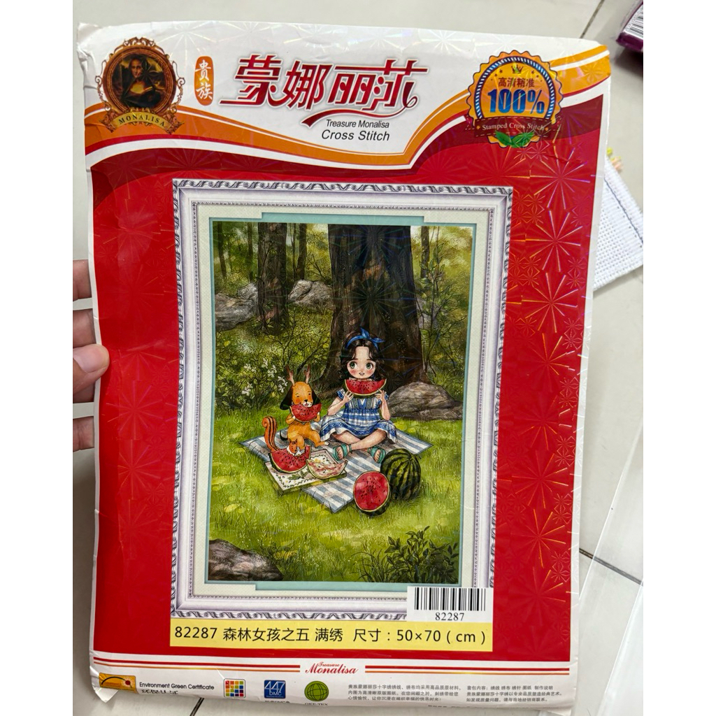 Tranh thêu kín cô gái chibi 88828, 88827, 82280, 82281