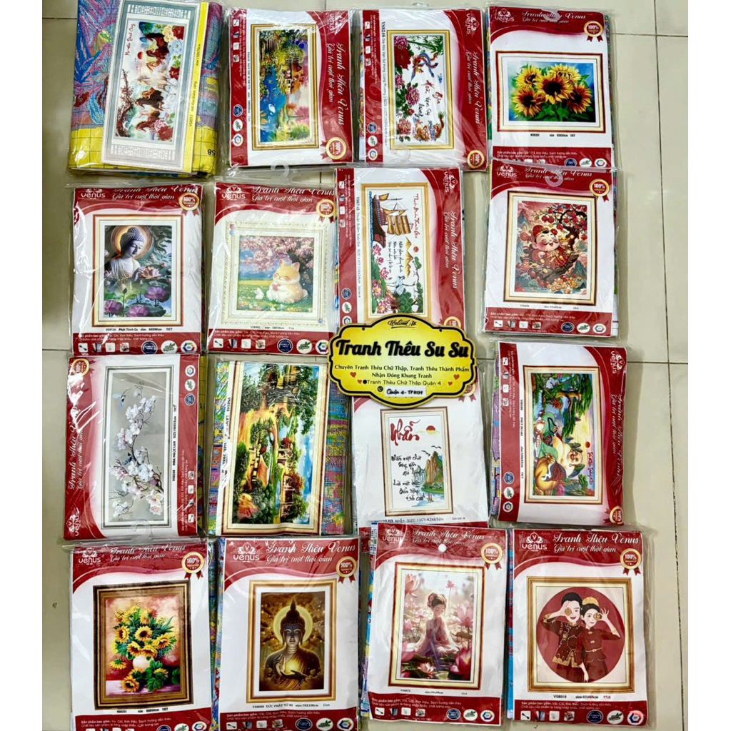 Tranh thêu kín Thế giới tuổi thơ VS8293, kích thước 50 x 80 cm