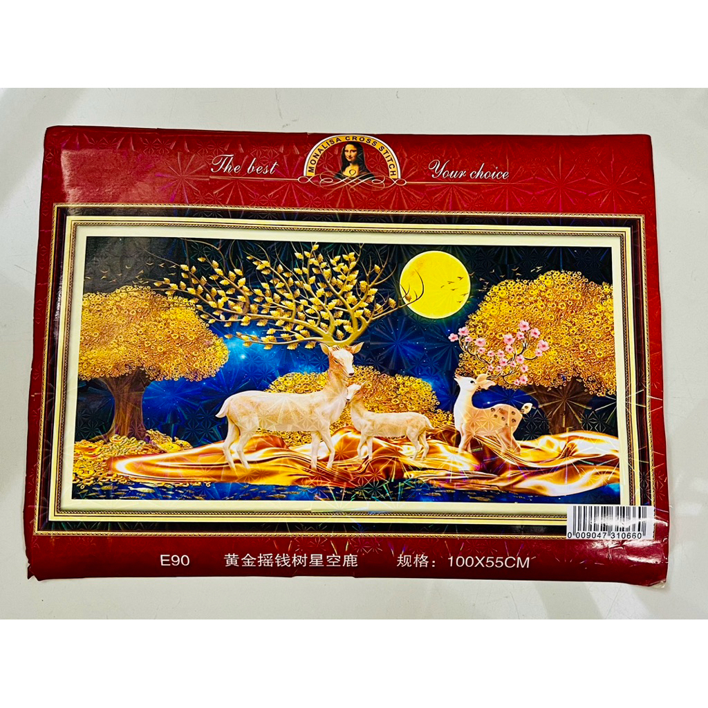 [Hoả tốc HCM] Tranh Hươu tài lộc E90, kích thước 100 x 55 cm