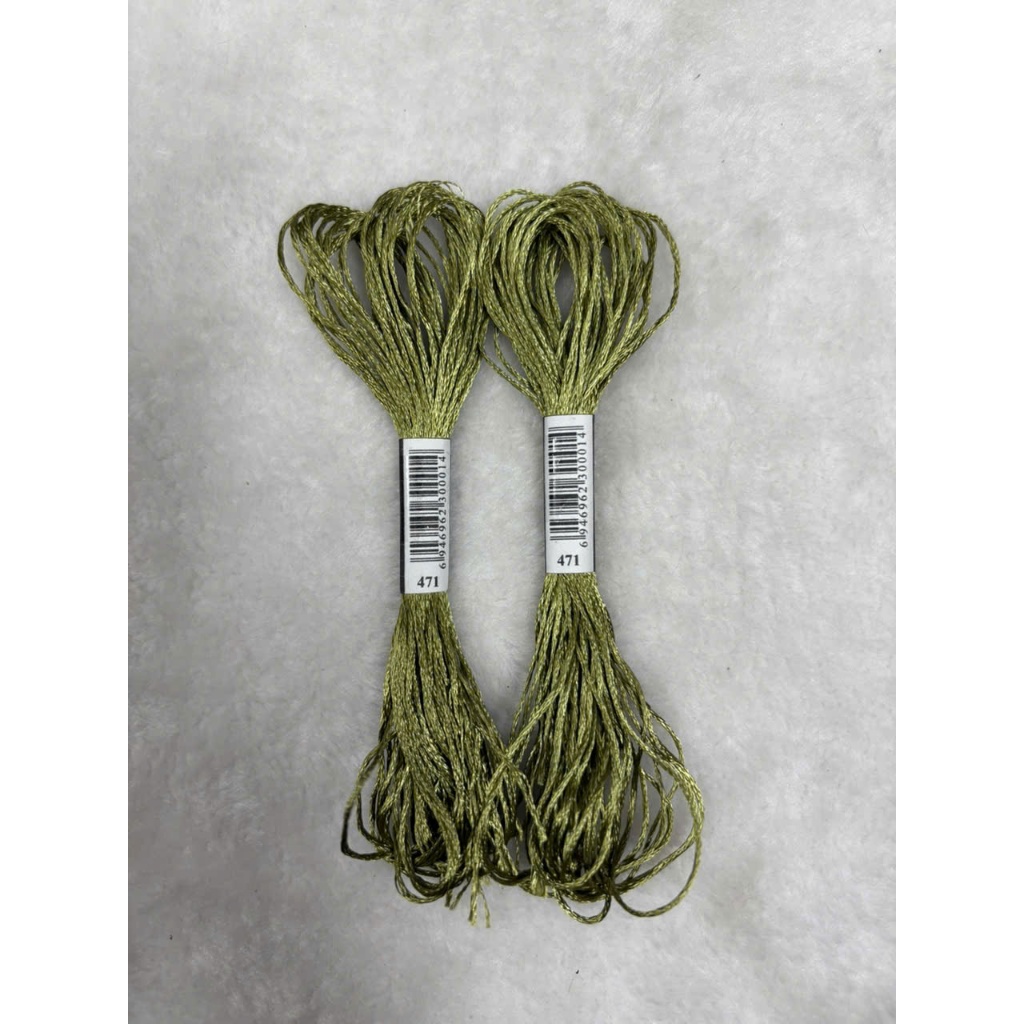 Chỉ lụa thêu tranh chữ thập, chỉ lẻ theo tép chọn màu theo hệ màu DMC (giá 1 tép)