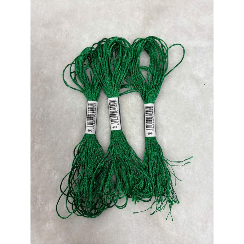 Chỉ lụa thêu tranh chữ thập, chỉ lẻ theo tép chọn màu theo hệ màu DMC (giá 1 tép)