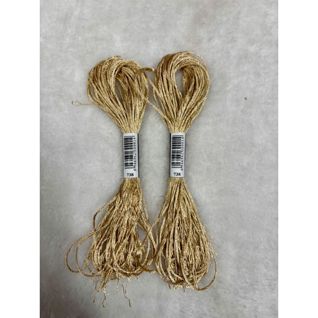 Chỉ lụa thêu tranh chữ thập, chỉ lẻ theo tép chọn màu theo hệ màu DMC (giá 1 tép)