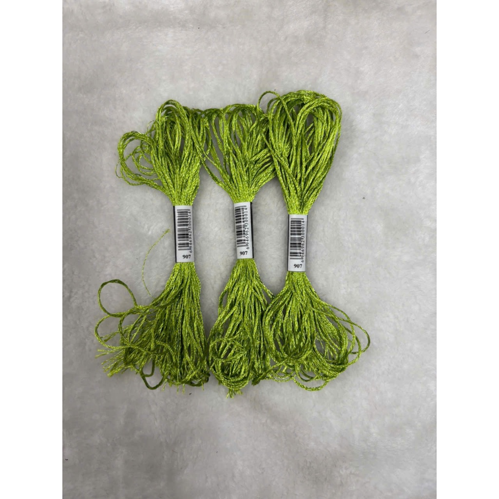 Chỉ lụa thêu tranh chữ thập, chỉ lẻ theo tép chọn màu theo hệ màu DMC (giá 1 tép)