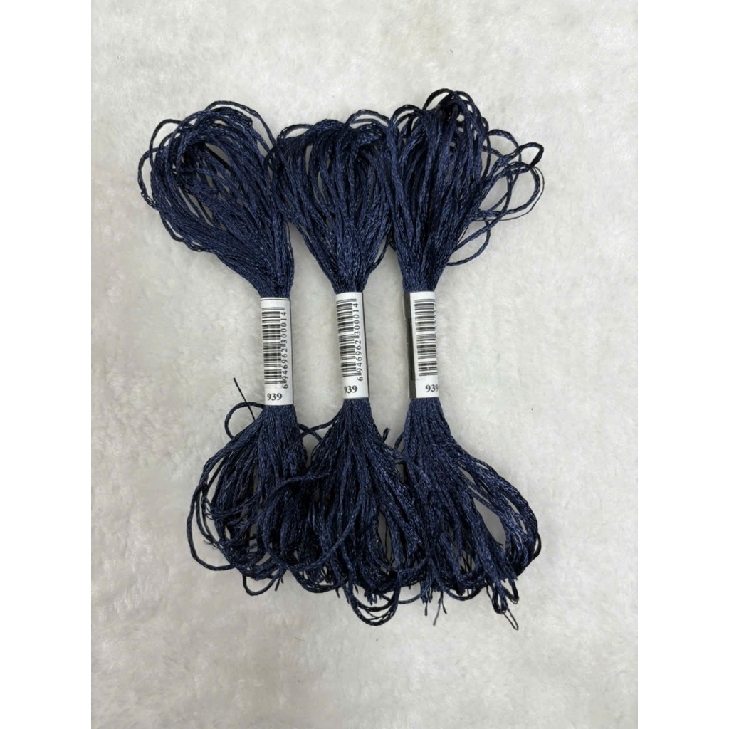 Chỉ lụa thêu tranh chữ thập, chỉ lẻ theo tép chọn màu theo hệ màu DMC (giá 1 tép)