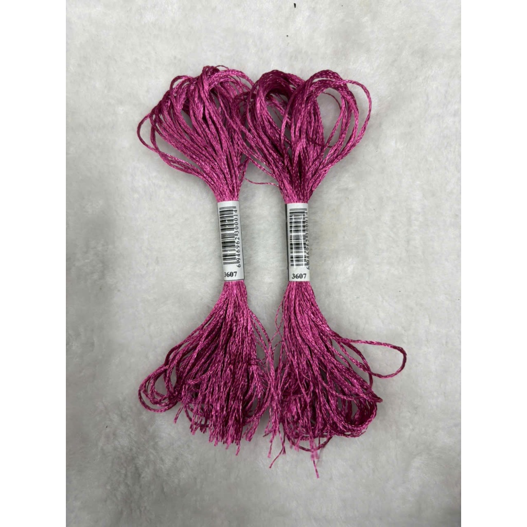 Chỉ lụa thêu tranh chữ thập, chỉ lẻ theo tép chọn màu theo hệ màu DMC (giá 1 tép)