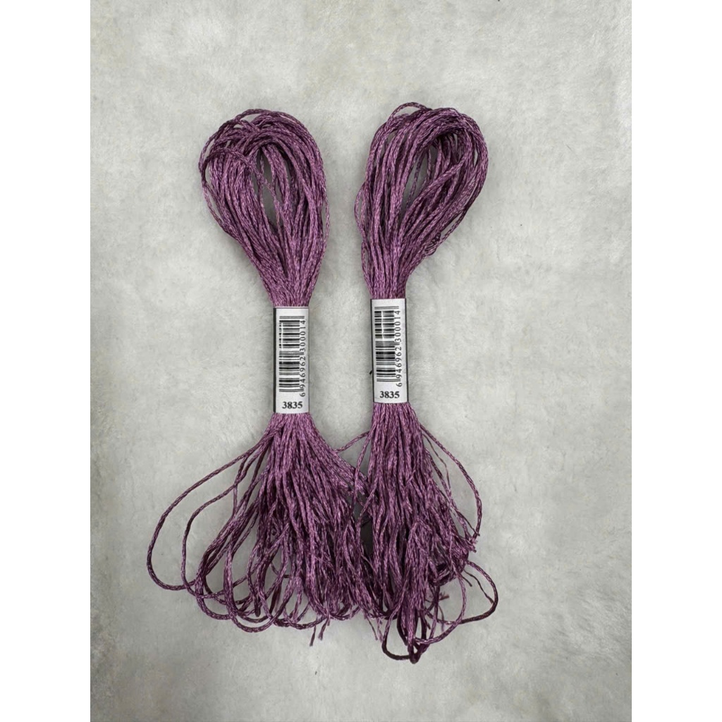 Chỉ lụa thêu tranh chữ thập, chỉ lẻ theo tép chọn màu theo hệ màu DMC (giá 1 tép)