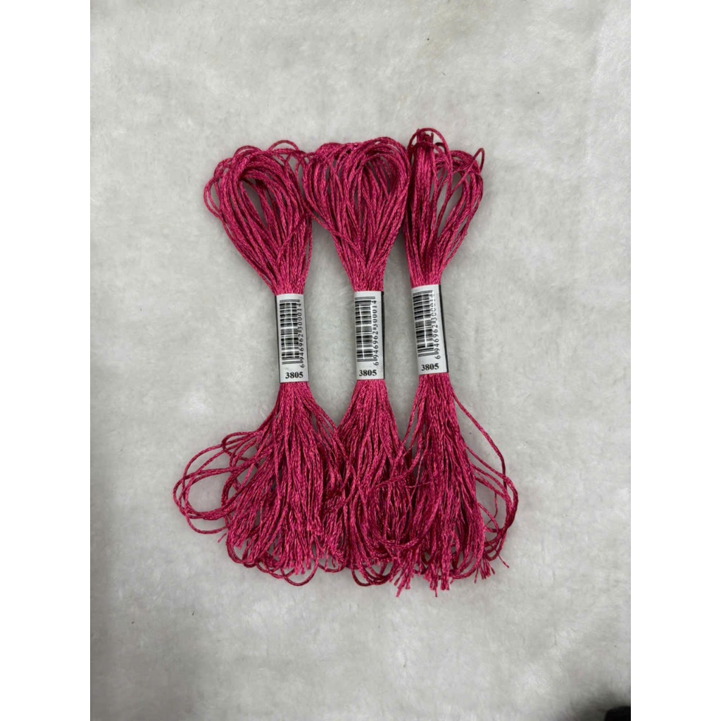 Chỉ lụa thêu tranh chữ thập, chỉ lẻ theo tép chọn màu theo hệ màu DMC (giá 1 tép)