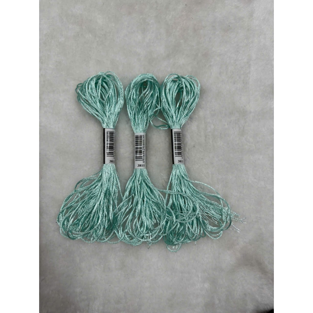 Chỉ lụa thêu tranh chữ thập, chỉ lẻ theo tép chọn màu theo hệ màu DMC (giá 1 tép)