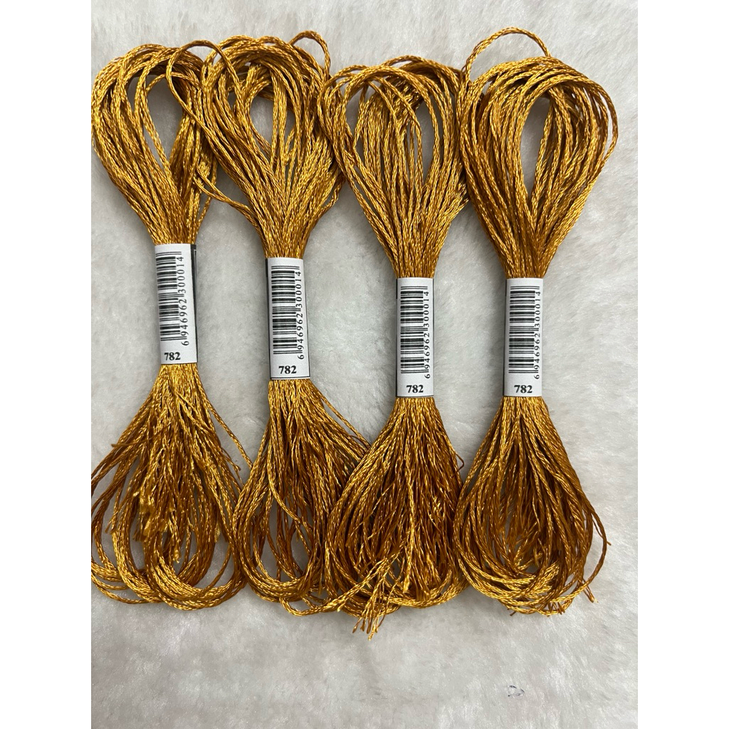 Chỉ lụa thêu tranh chữ thập, chỉ lẻ theo tép chọn màu theo hệ màu DMC (giá 1 tép)