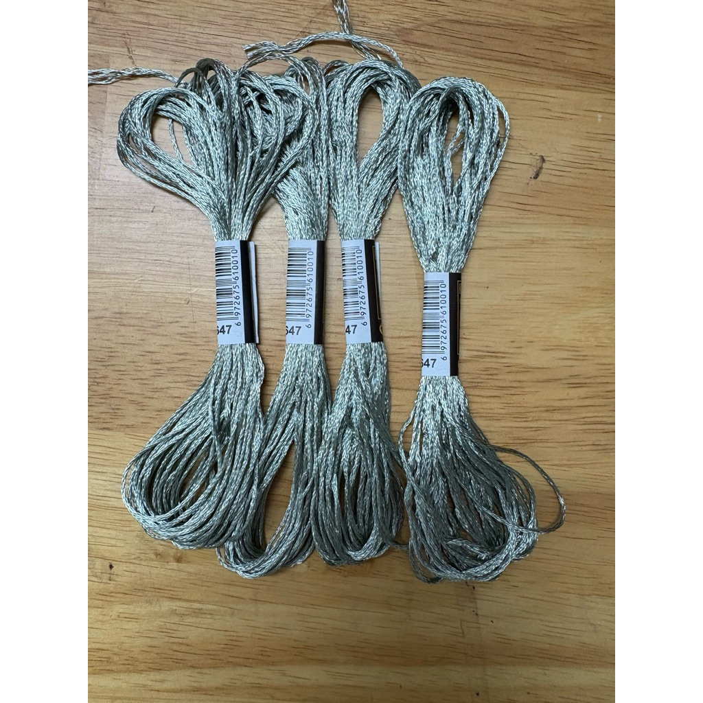 Chỉ lụa thêu tranh chữ thập, chỉ lẻ theo tép chọn màu theo hệ màu DMC (giá 1 tép)