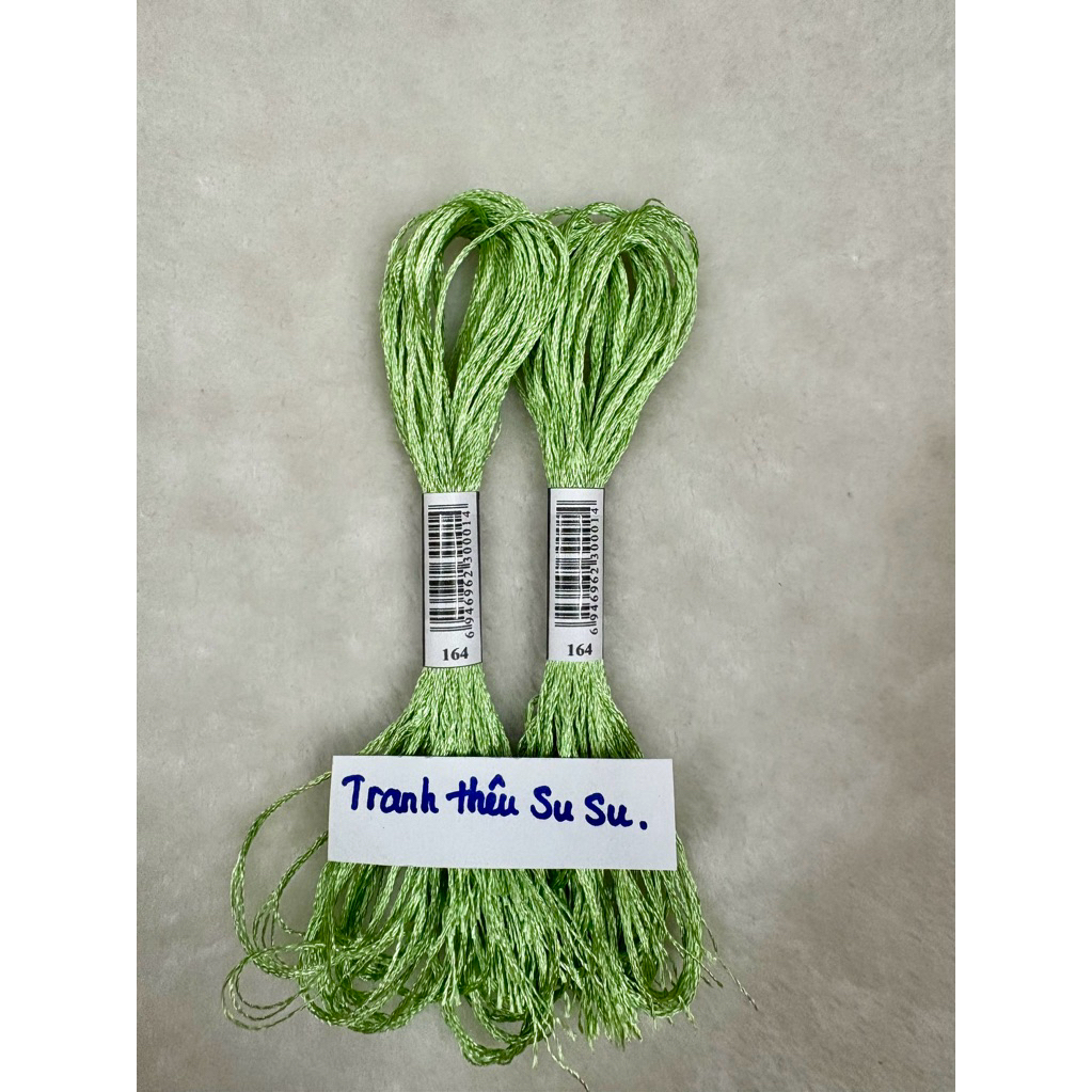 Chỉ lụa thêu tranh chữ thập, chỉ lẻ theo tép chọn màu theo hệ màu DMC (giá 1 tép)