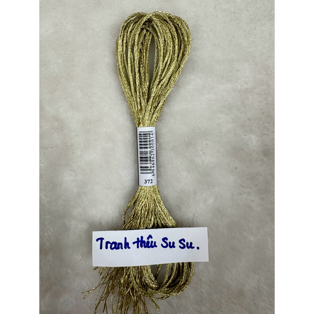 Chỉ lụa thêu tranh chữ thập, chỉ lẻ theo tép chọn màu theo hệ màu DMC (giá 1 tép)