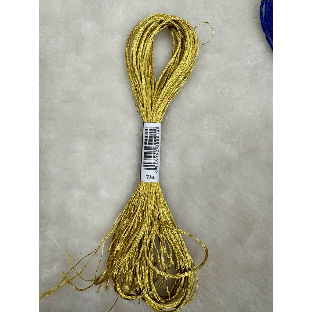 Chỉ lụa thêu tranh chữ thập, chỉ lẻ theo tép chọn màu theo hệ màu DMC (giá 1 tép)