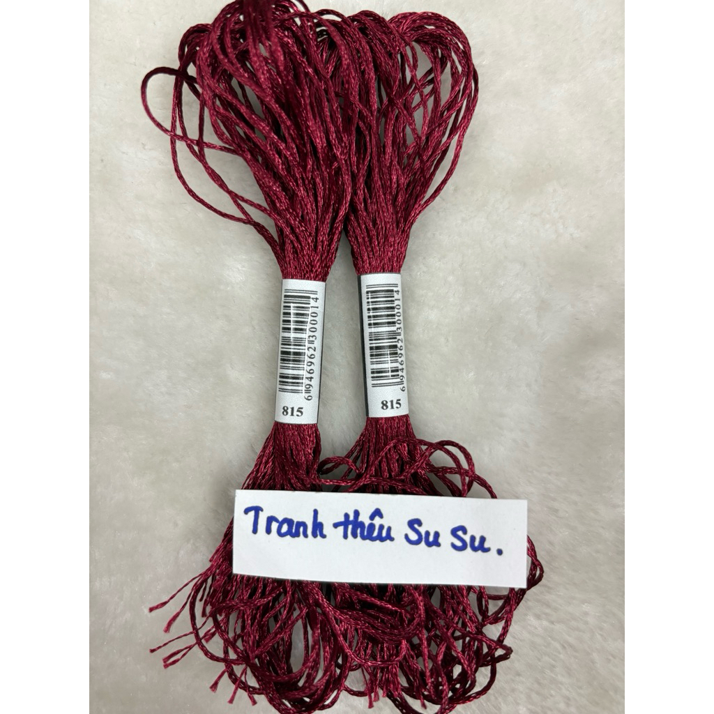 Chỉ lụa thêu tranh chữ thập, chỉ lẻ theo tép chọn màu theo hệ màu DMC (giá 1 tép)