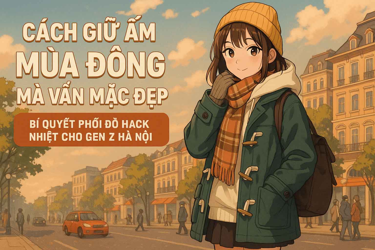 Cách giữ ấm mùa đông mà vẫn mặc đẹp – Bí quyết phối đồ hack nhiệt cho Gen Z Hà Nội