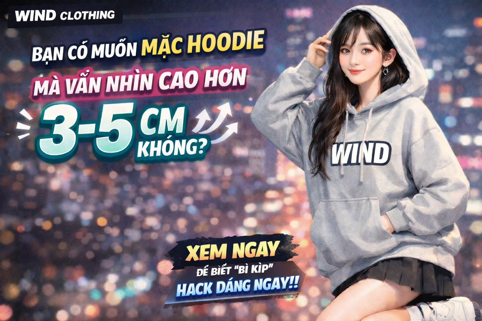 Mặc Hoodie Mà Vẫn Nhìn Cao Hơn 3-5cm? Bật Mí Tuyệt Chiếu Hack Dáng Chuẩn Gu Gen Z