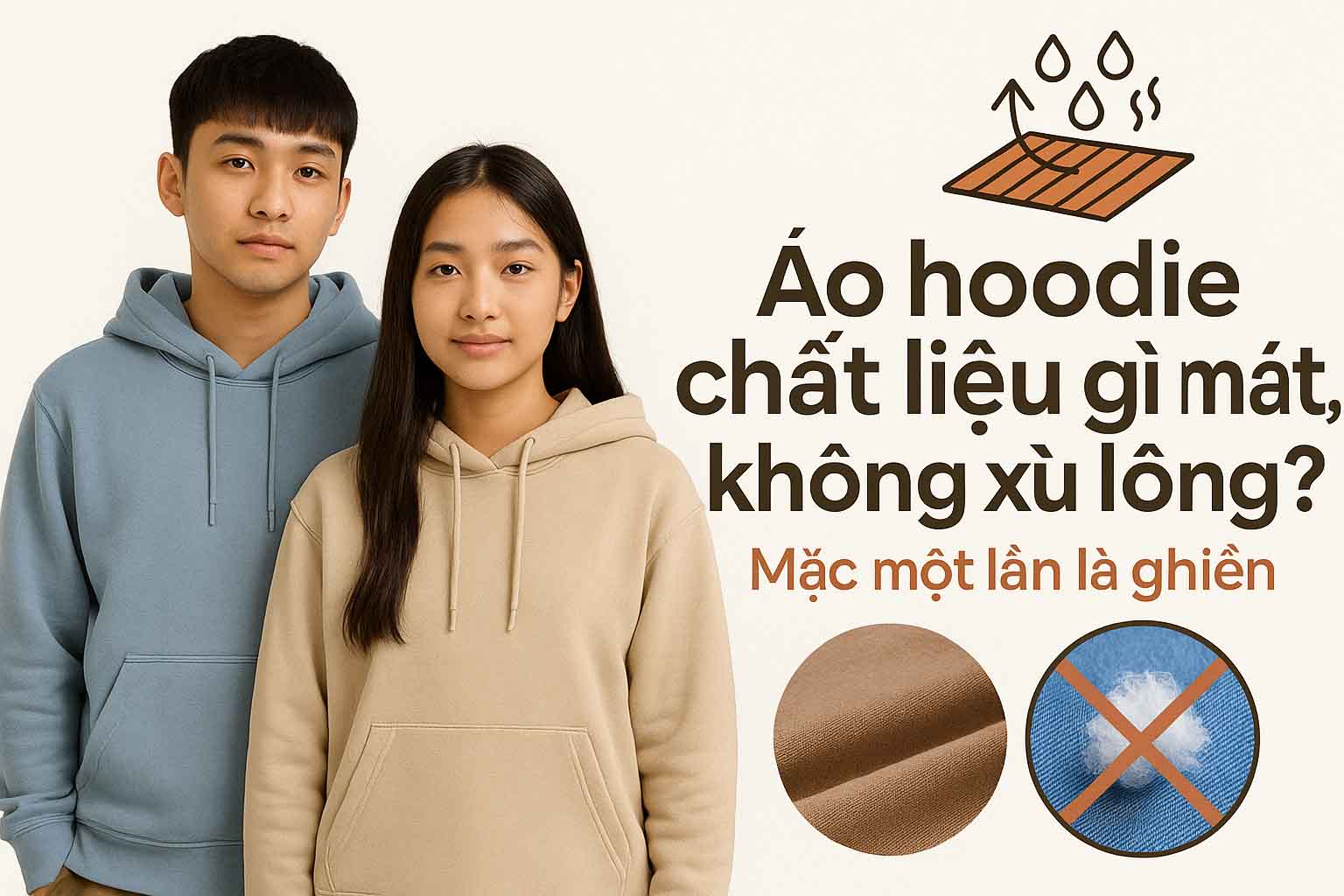 Áo hoodie chất liệu gì mát, không xù lông? – Mặc một lần là nghiền!
