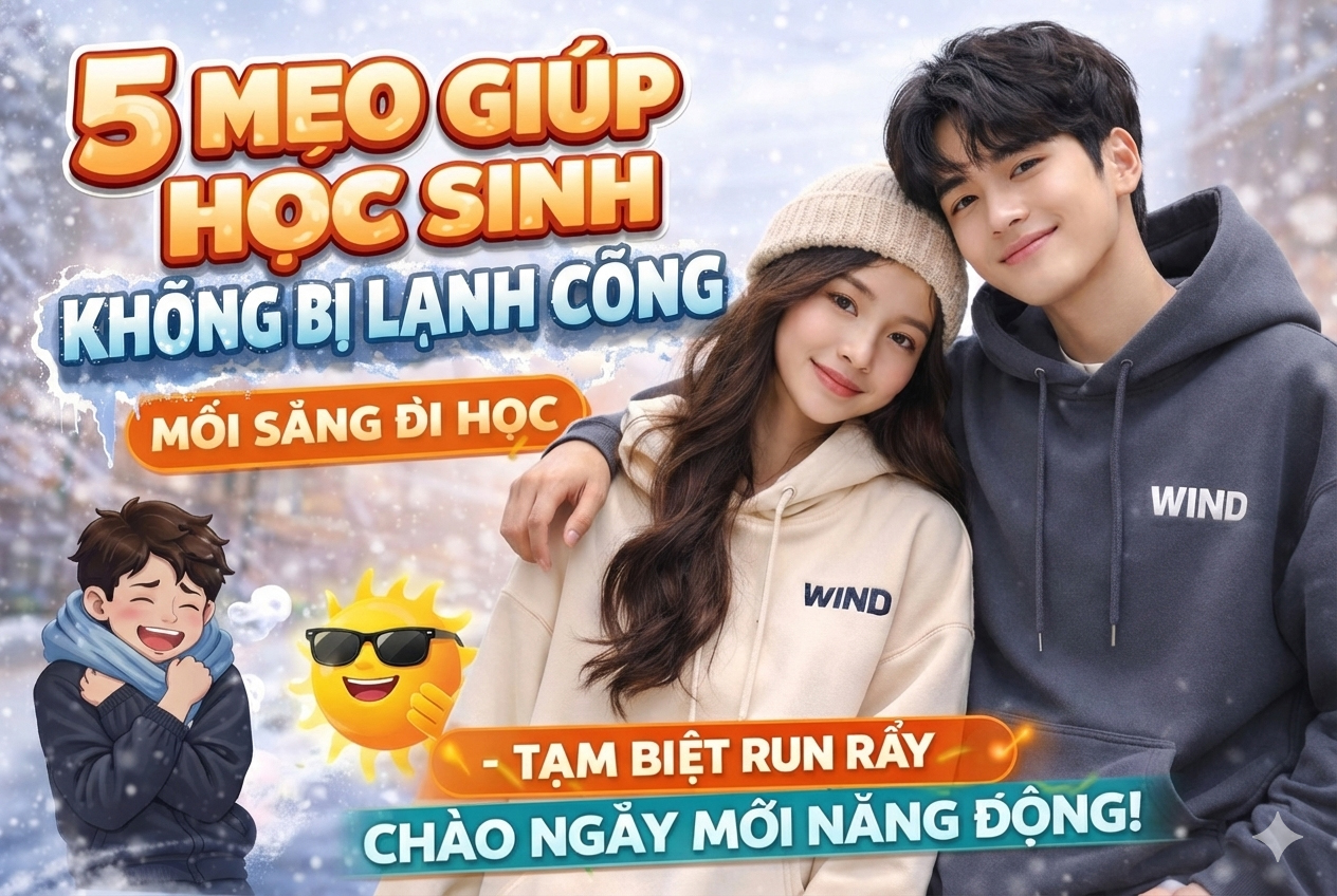 5 Mẹo Giúp Học Sinh Không Bị Lạnh Cóng Mỗi Sáng Đi Học – Tạm Biệt Run Rẩy, Chào Ngày Mới Năng Động!