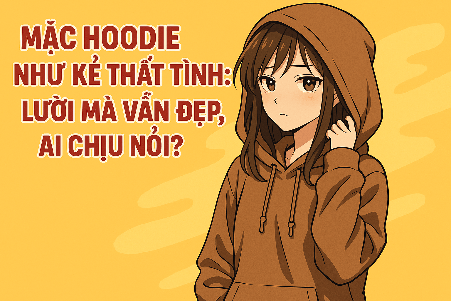 Mặc Hoodie Như Kẻ Thất Tình: Lười Mà Vẫn Đẹp, Ai Chịu Nổi?