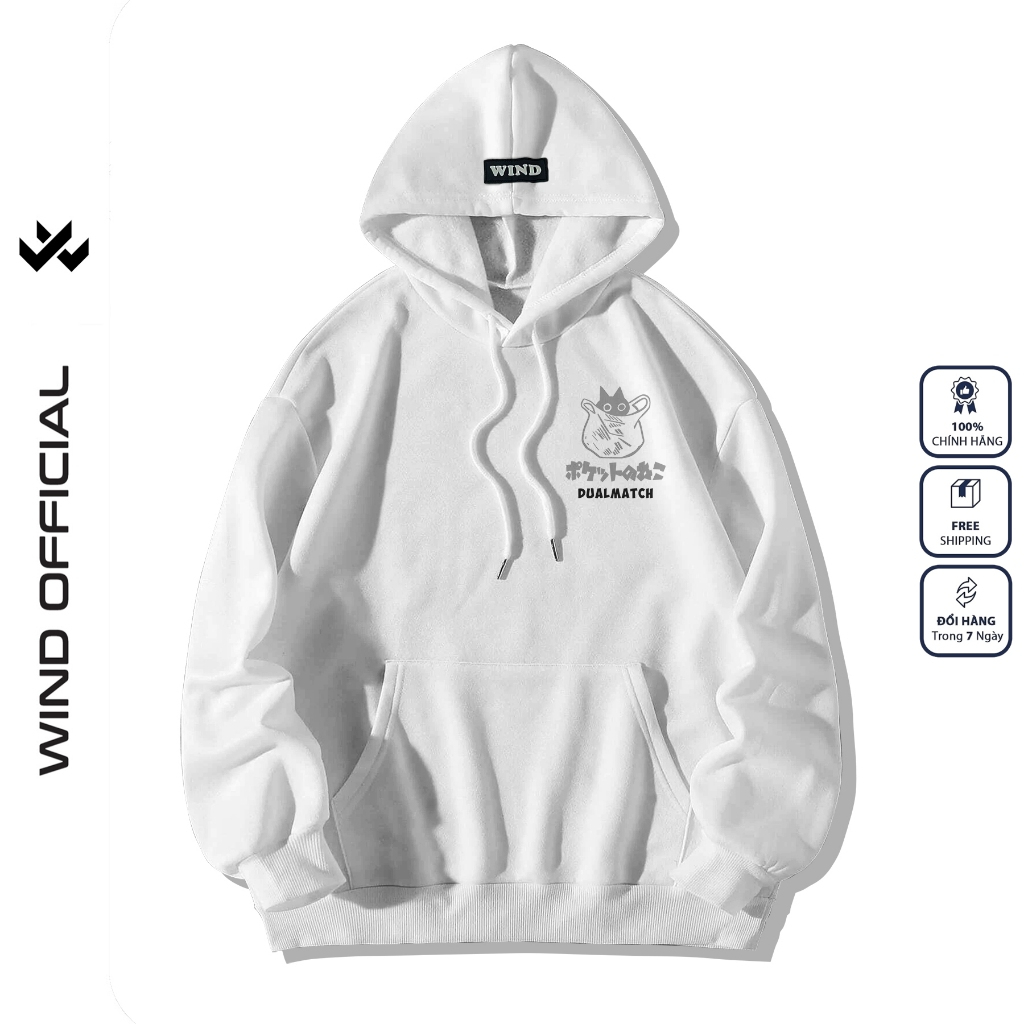 Áo hoodie unisex form rộng nỉ bông WIND TOROTO áo khoác zip thời trang nam nữ  thu đông dây kéo oversize Menswear Dài Tay Tay Dài
