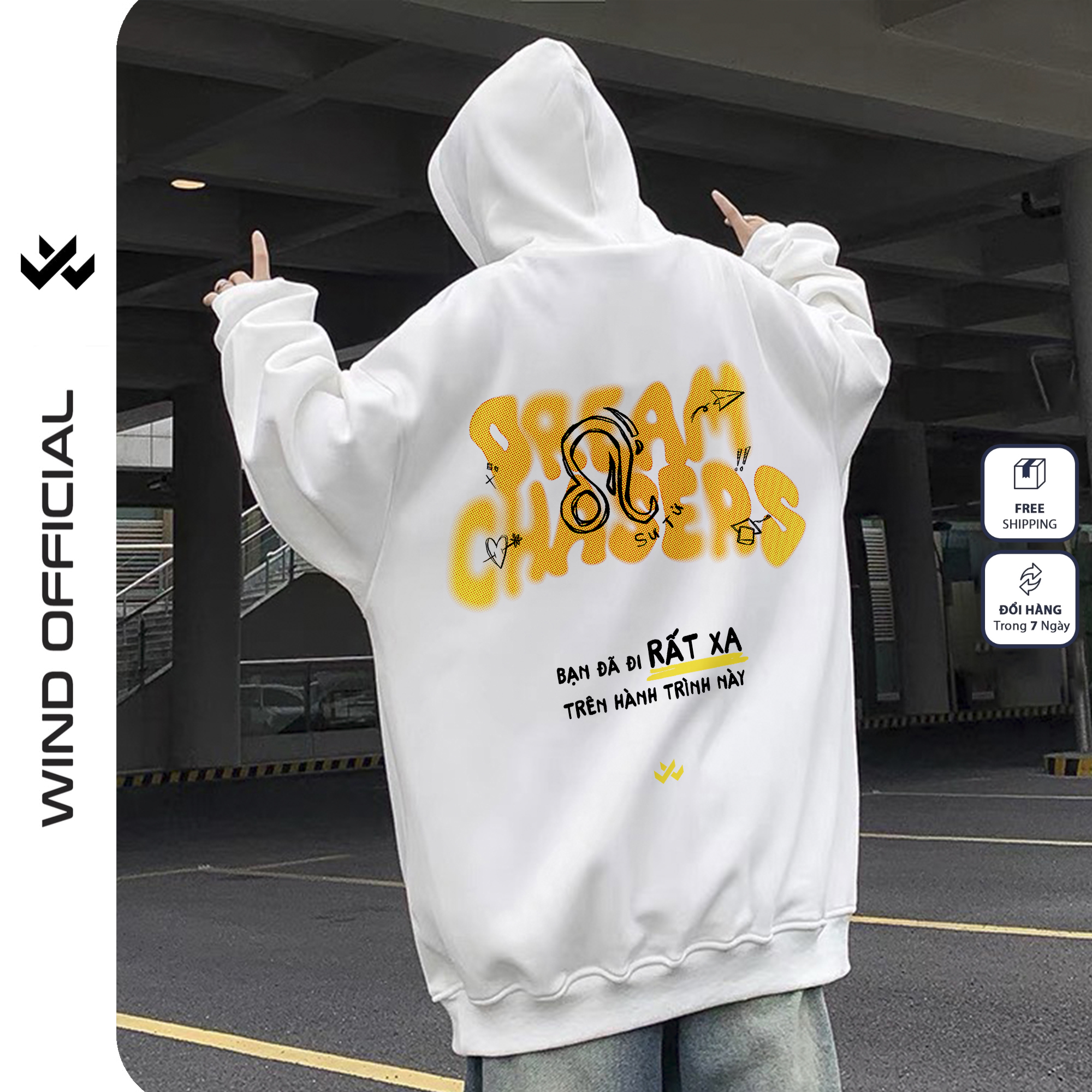 Áo hoodie unisex form rộng WIND Cung Hoàng Đạo V2 thời trang nam nữ nỉ bông oversize áo khoác chống nắng mùa hè