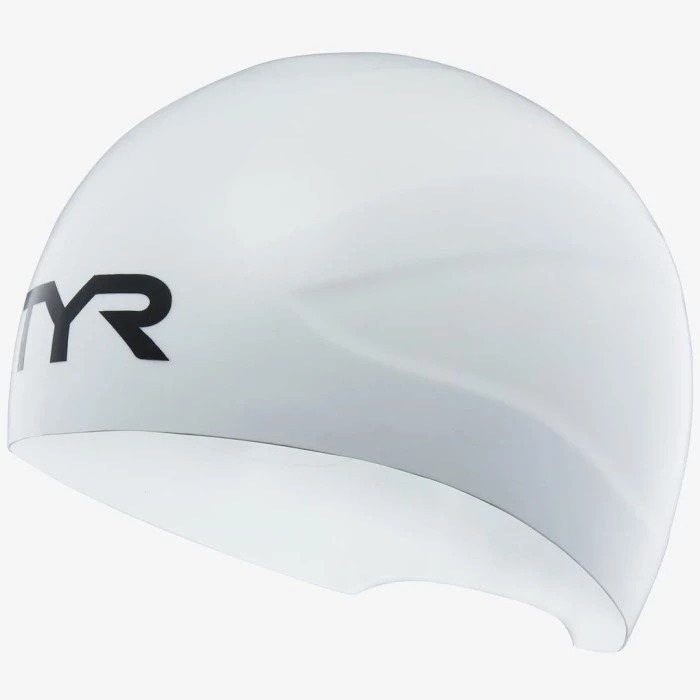 Mũ Bơi TYR WALL BREAKER 2.0 RACING CAP trắng