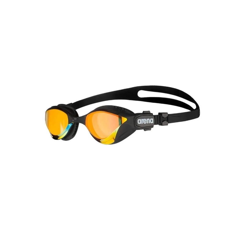 Kính bơi ARENA COBRA TRI MIRROR SWIPE chính hãng đen mắt vàng tráng gương.