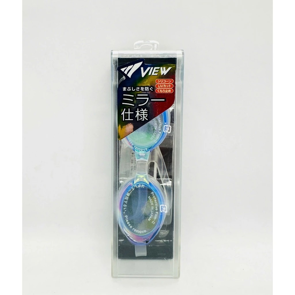 Kính bơi tráng gương VIEW V-610MR Mirror nội địa Nhật BL/EM.