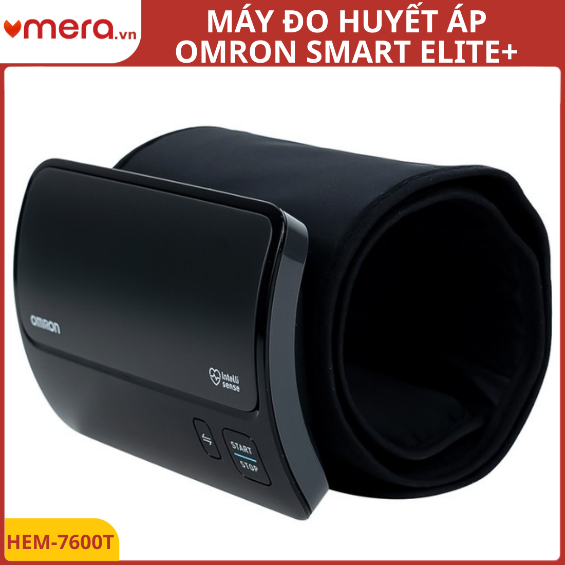 Máy Đo Huyết Áp Bắp Tay Omron HEM-7600T (Smart Elite) - Thiết Kế Không Dây Dẫn, Kết Nối Bluetooth