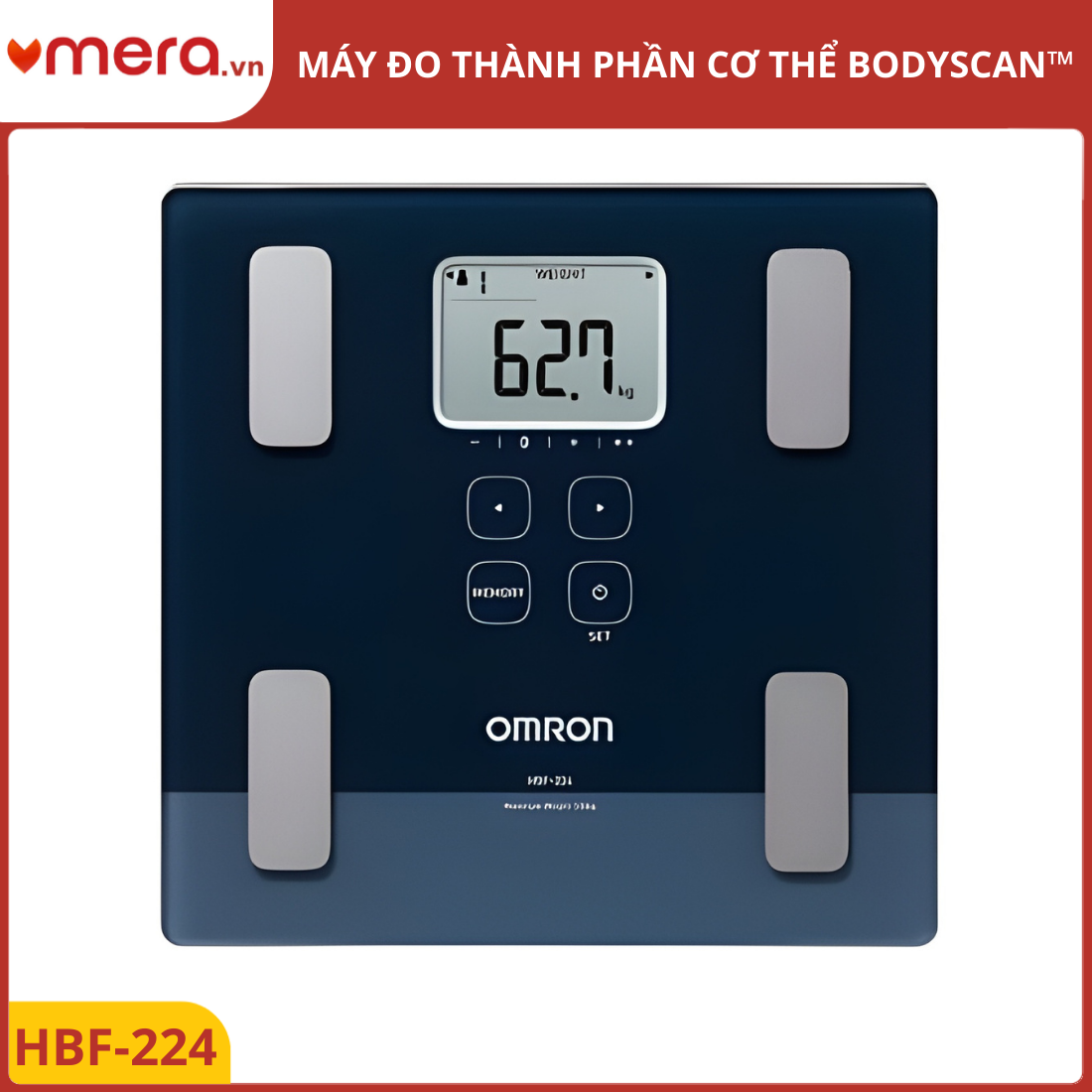 Máy Đo Thành Phần Cơ Thể Omron BodySCAN™ HBF-224 (Đo Mỡ, Cơ, Tuổi Sinh Học)